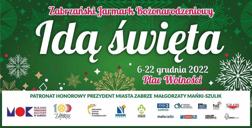 Przed nami Zabrzański Jarmark Bożonarodzeniowy "Idą Święta" [PROGRAM]