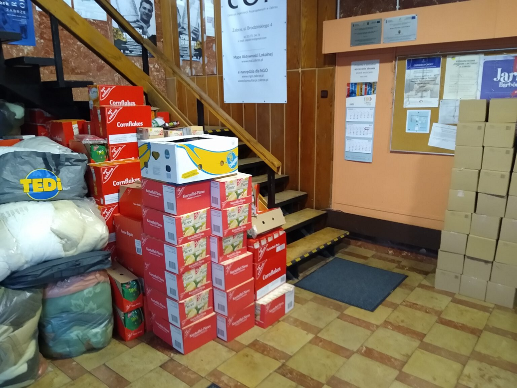 Do Zabrza dotarł kolejny transport pomocy humanitarnej