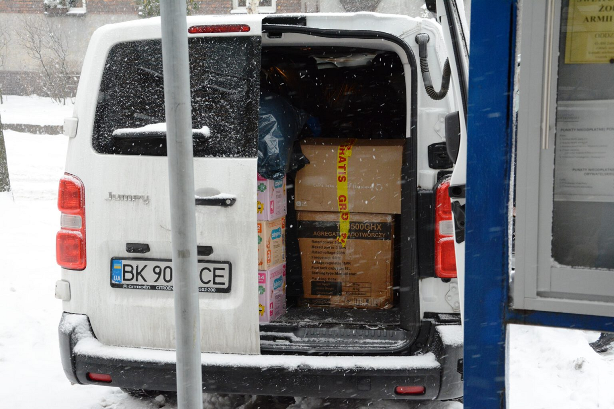 Do Równego trafiły m.in. generatory prądu