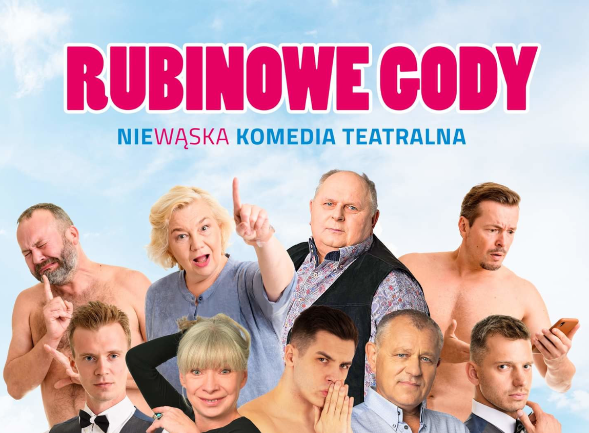 "Rubinowe gody" - niewąska komedia teatralna w Miejskim Centrum Kultury im. Henryka Bisty