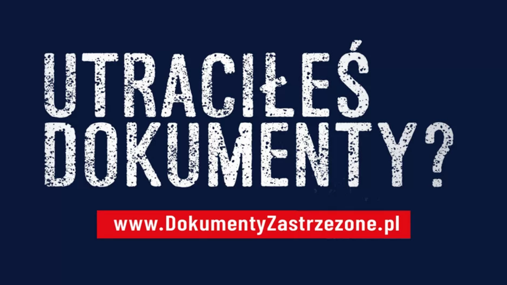 Co zrobić w przypadku utraty dokumentów? Kampania Informacyjna trwa