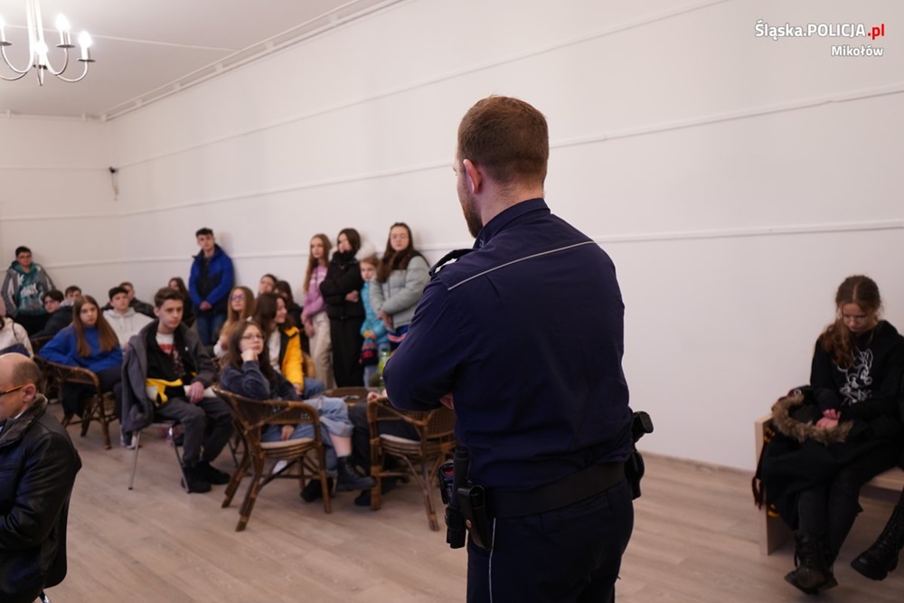 Łaziski dzielnicowy szkolił wolontariuszy WOŚP