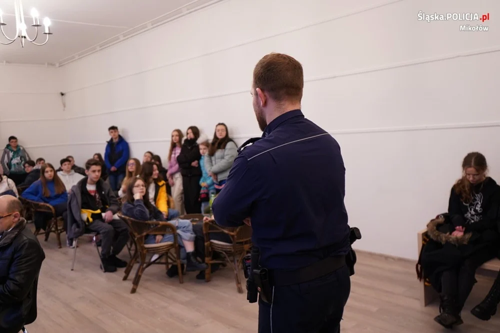 Łaziski dzielnicowy szkolił wolontariuszy WOŚP