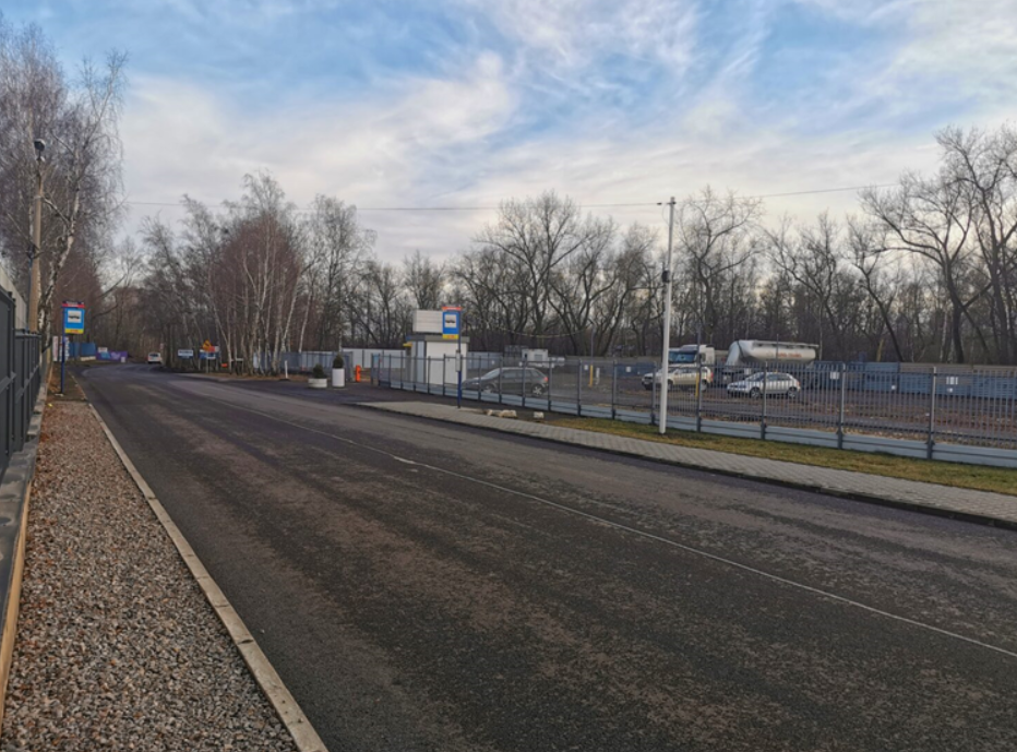 Ulica Chemiczna z nową nawierzchnią