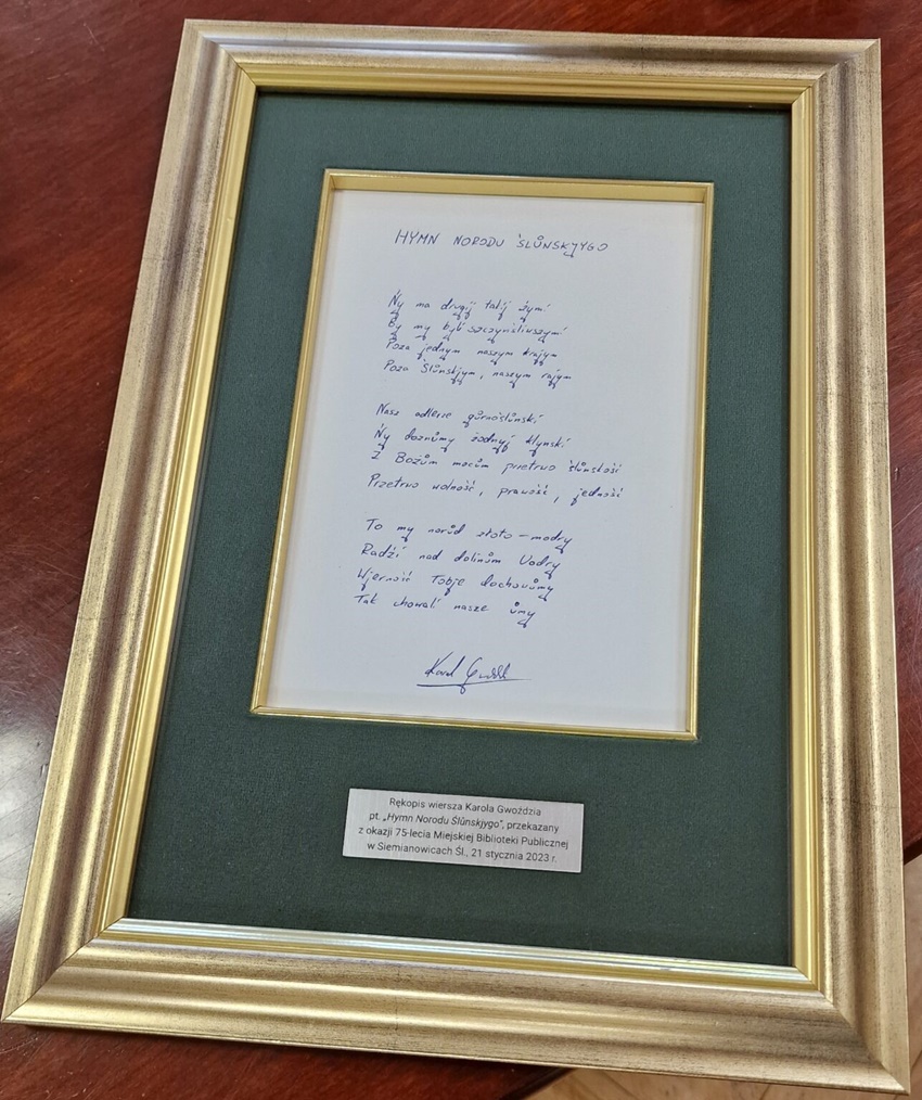 Wyjątkowy dar na 75-lecie siemianowickiej Książnicy