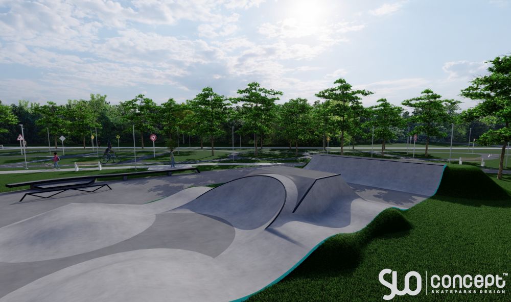 Park międzyosiedlowy z pumptrackiem