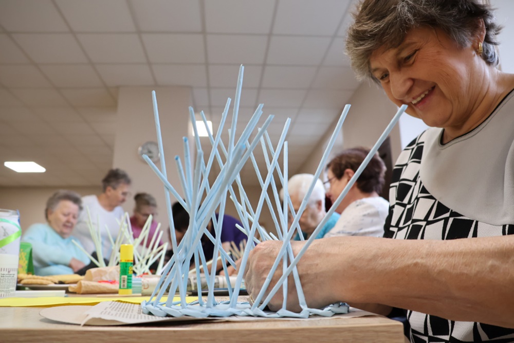 Piękne rękodzieło dla WOŚP. Dzieło Klubu Senior + na szczytny cel