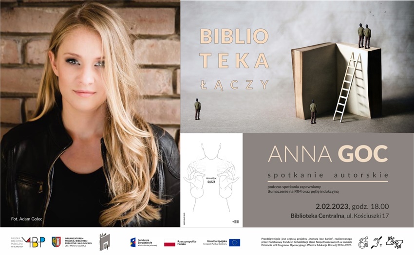 Spotkanie autorskie z Anną Goc i dyskusja wokół książki "Głusza" w Bibliotece Centralnej
