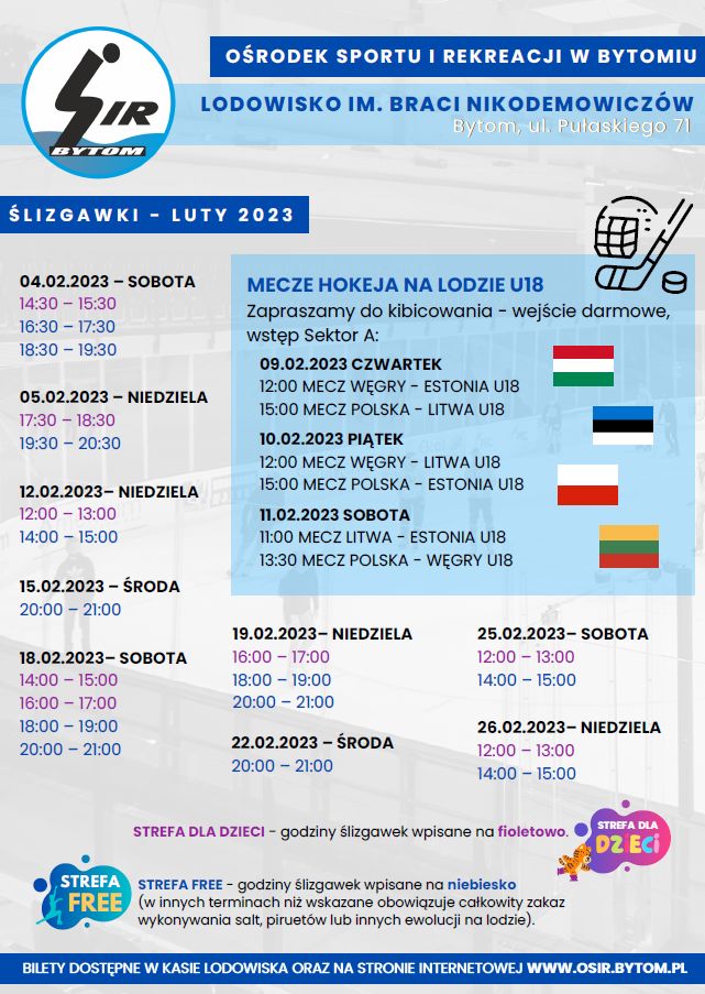 harmonogram lizgawek luty