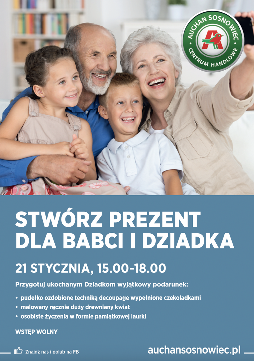 "Wspólnie świętujemy Dzień Babci i Dziadka". Zaproś ich do zabawy z Auchan