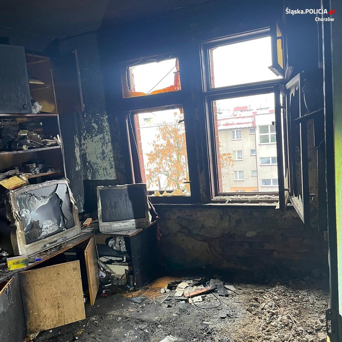 Tragedia w Chorzowie. W pożarze zginął lokator jednej z kamienic przy ul. 11 Listopada
