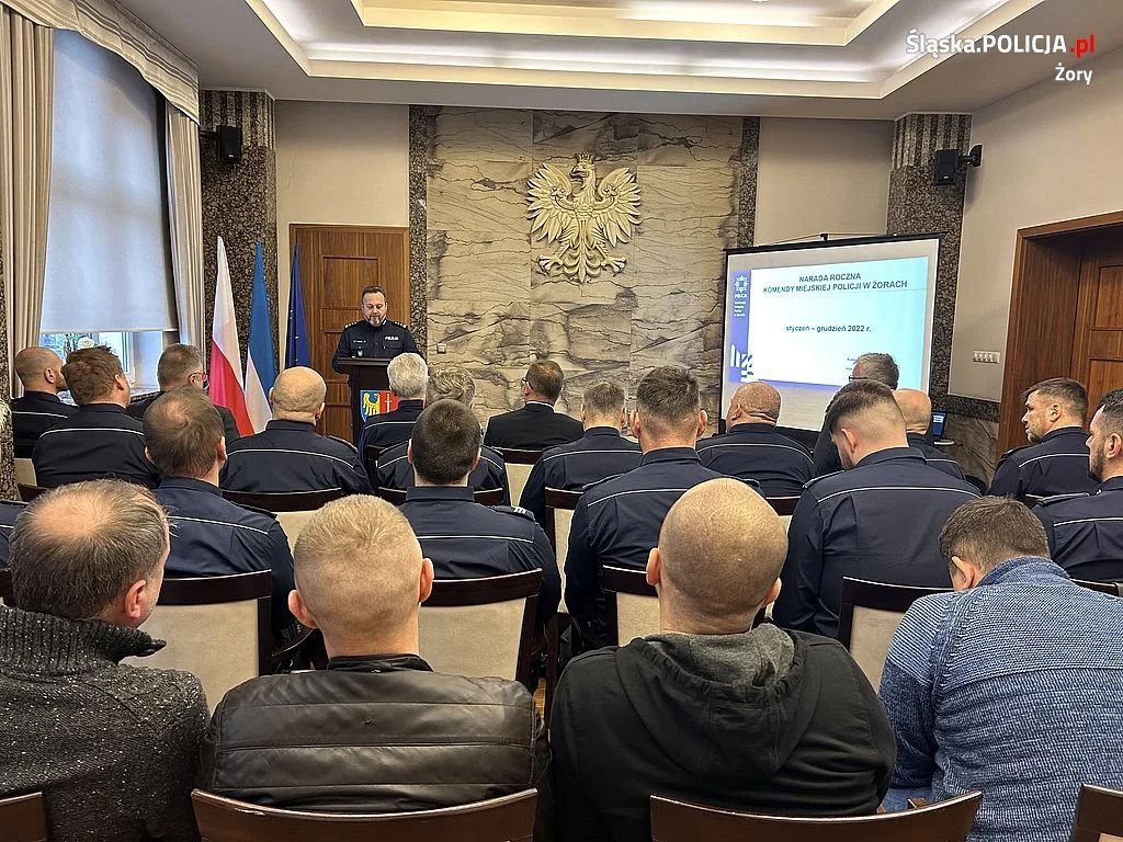 Odprawa roczna żorskiej policji / fot. KMP Żory 2