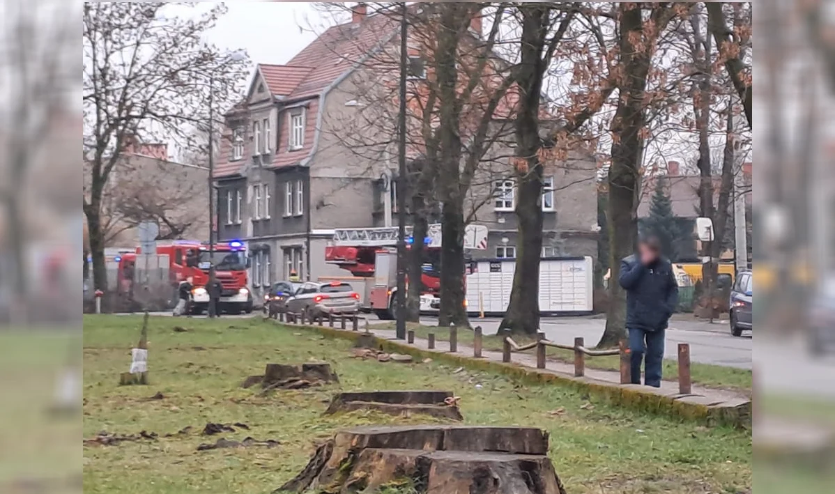 Zadymienie w piwnicy przy ul. Strzelców Bytomskich. Interweniowała Straż Pożarna