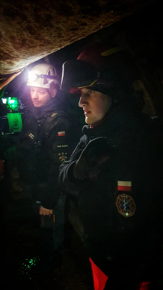 Ochotnicy z GRS OSP trenowali na terenie Kopalni Ćwiczebnej "Sztygarka" / fot. GRS OSP Ruda Śląska 9