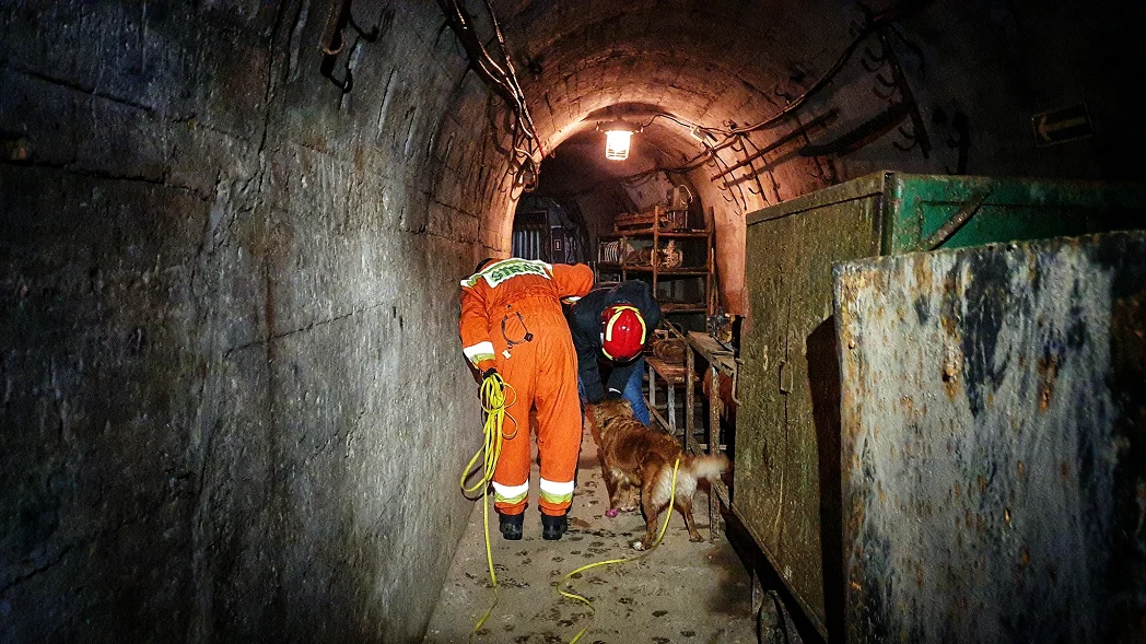 Ochotnicy z GRS OSP trenowali na terenie Kopalni Ćwiczebnej "Sztygarka" / fot. GRS OSP Ruda Śląska 16