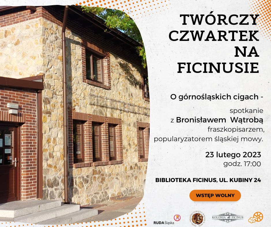 Bronisław Wątroba, popularyzator "ślonskij godki" gościem Twórczego Czwartku na Ficinusie