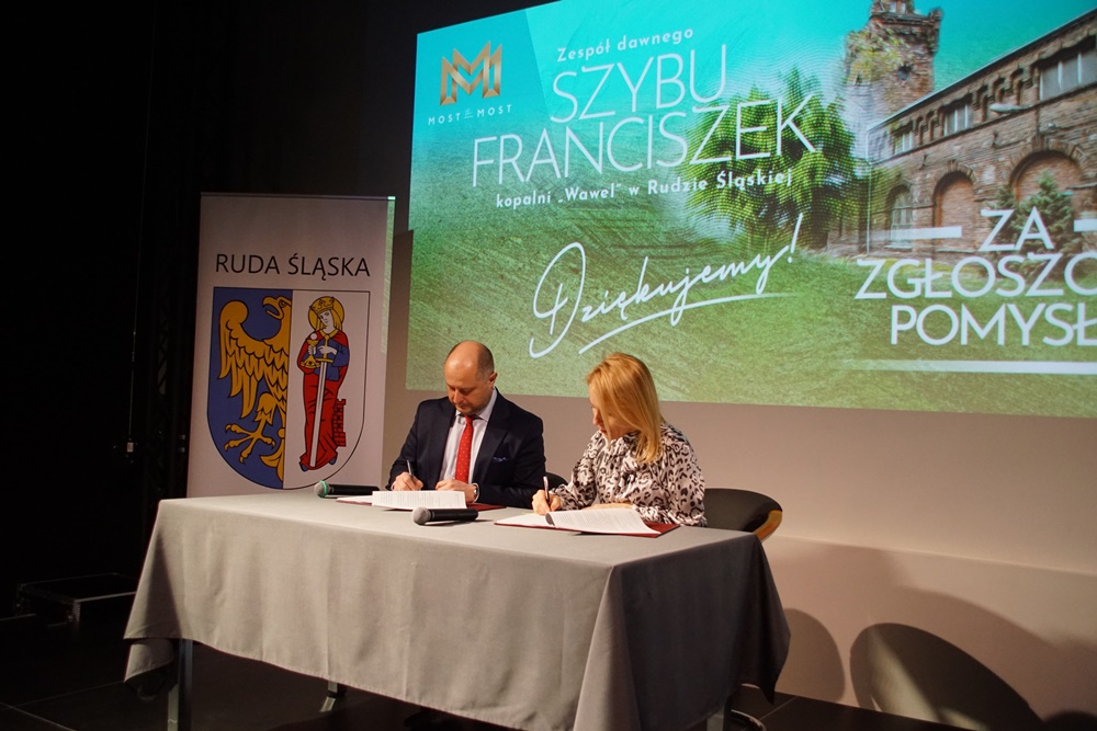 Podpisanie umowy na rewitalizację Szybu Franciszek 10