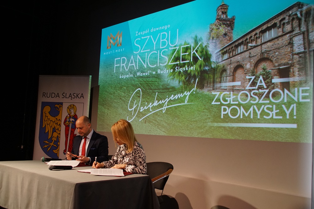 Podpisanie umowy na rewitalizację Szybu Franciszek 13