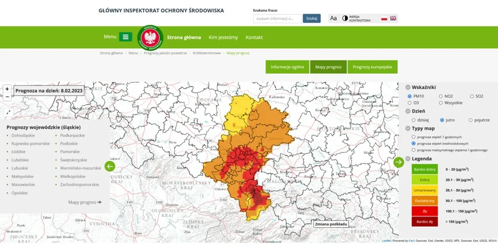 Uwaga na złą jakość powietrza! Komunikat Głównego Inspektoratu Ochrony Środowiska