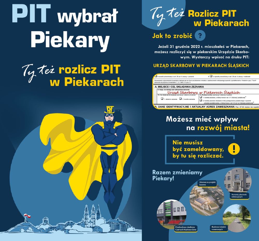 KaPITan PIT wybrał Piekary! Nadchodzi czas corocznego rozliczania podatkowego