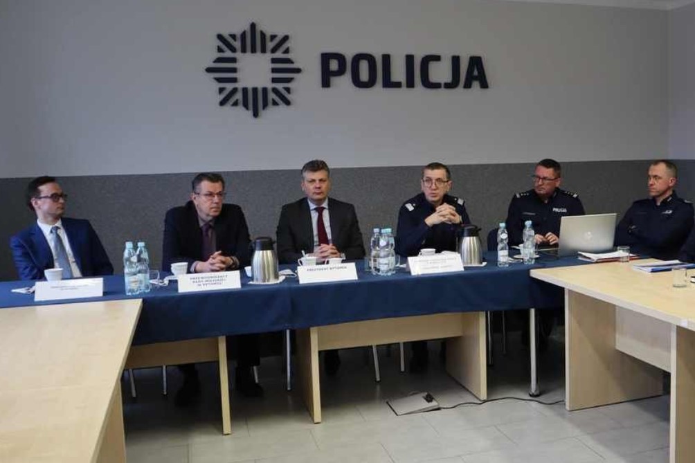 Odprawa roczna w bytomskiej komendzie