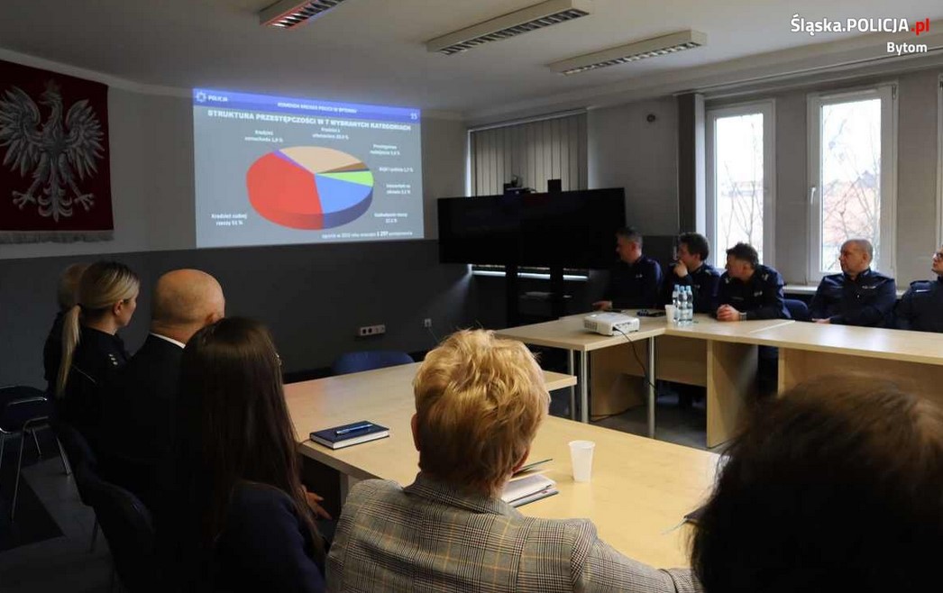 Odprawa roczna w bytomskiej komendzie