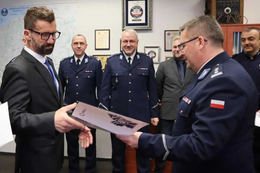 Pożegnanie z mundurem w bytomskiej komendzie