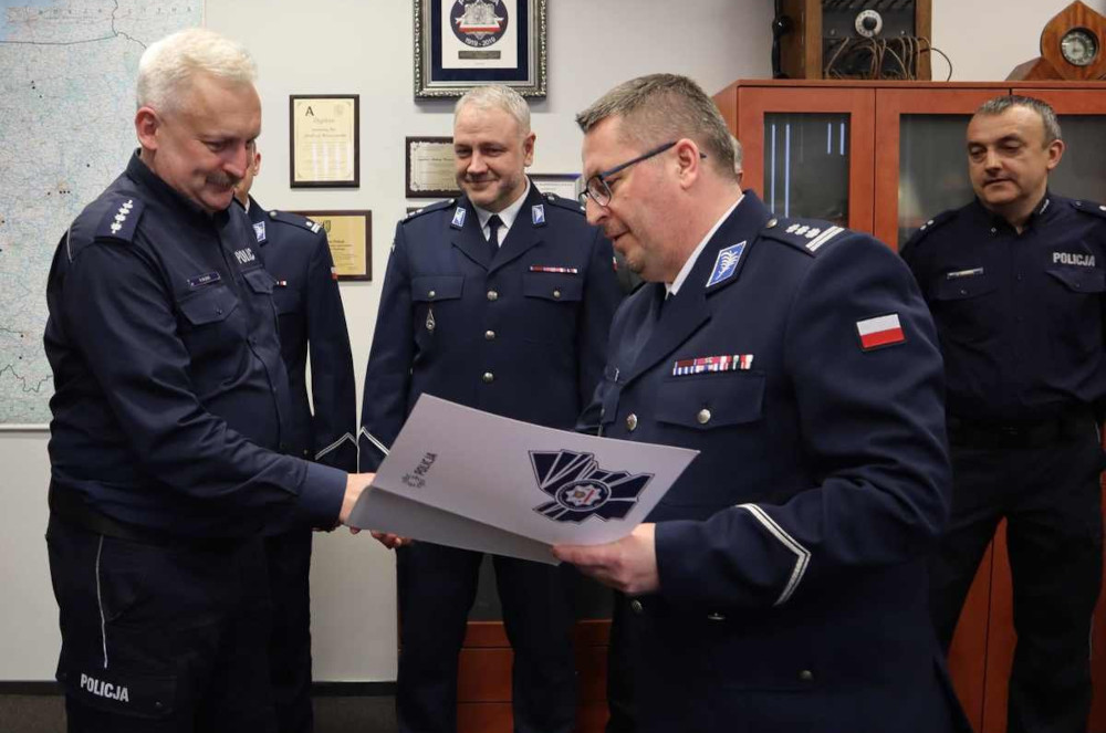 Pożegnanie z mundurem w bytomskiej komendzie