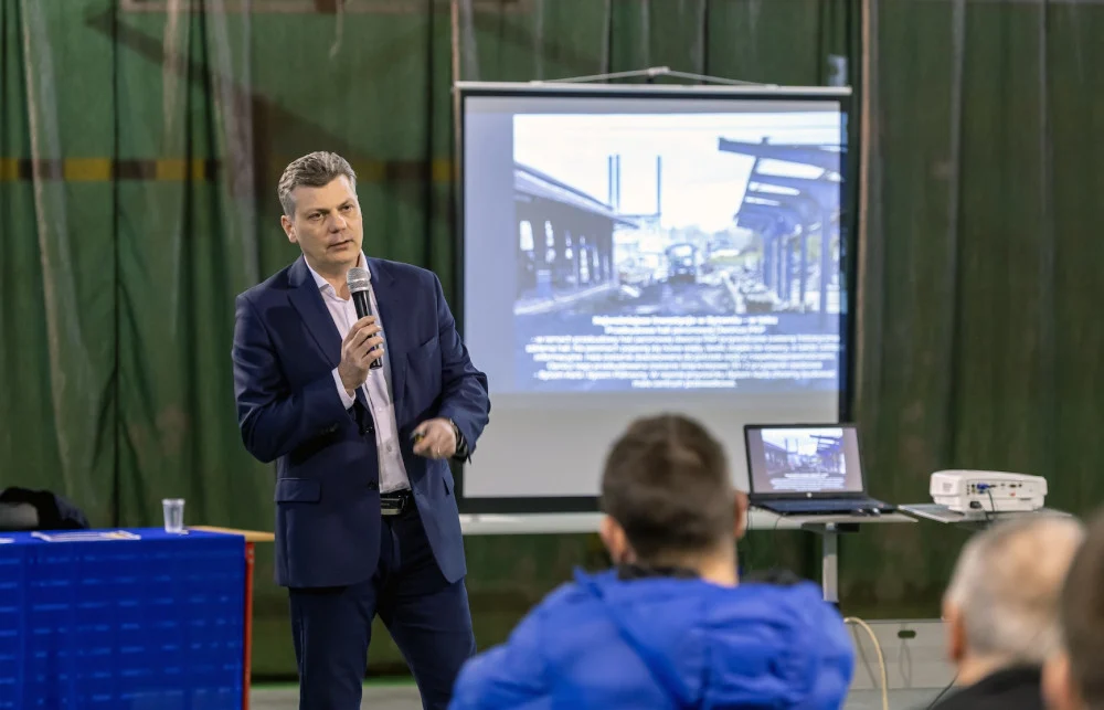 [ZDJĘCIA] Prezydent Bytomia spotkał się z mieszkańcami Miechowic