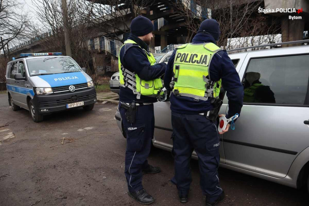 Działania "Bezpieczny Pieszy" pod okiem policyjnego drona