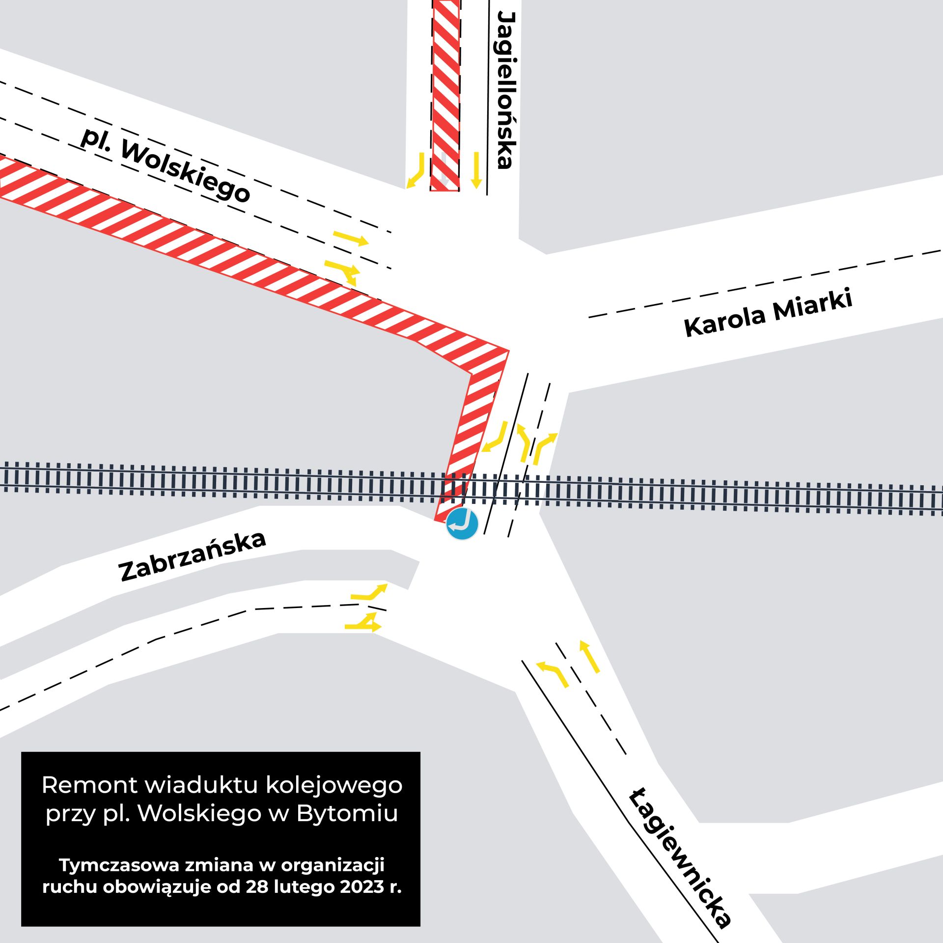 przebudowa wiaduktu w zamyniu od 28 lutego