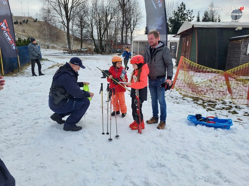 "Kręci mnie bezpieczeństwo na stoku" z sosnowieckimi policjantami
