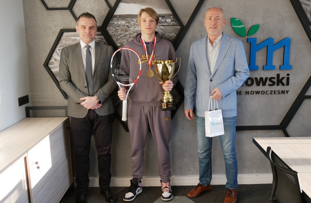 Halowy Mistrz Polski Juniorów (U18) w tenisie gościem Starosty Mikołowskiego
