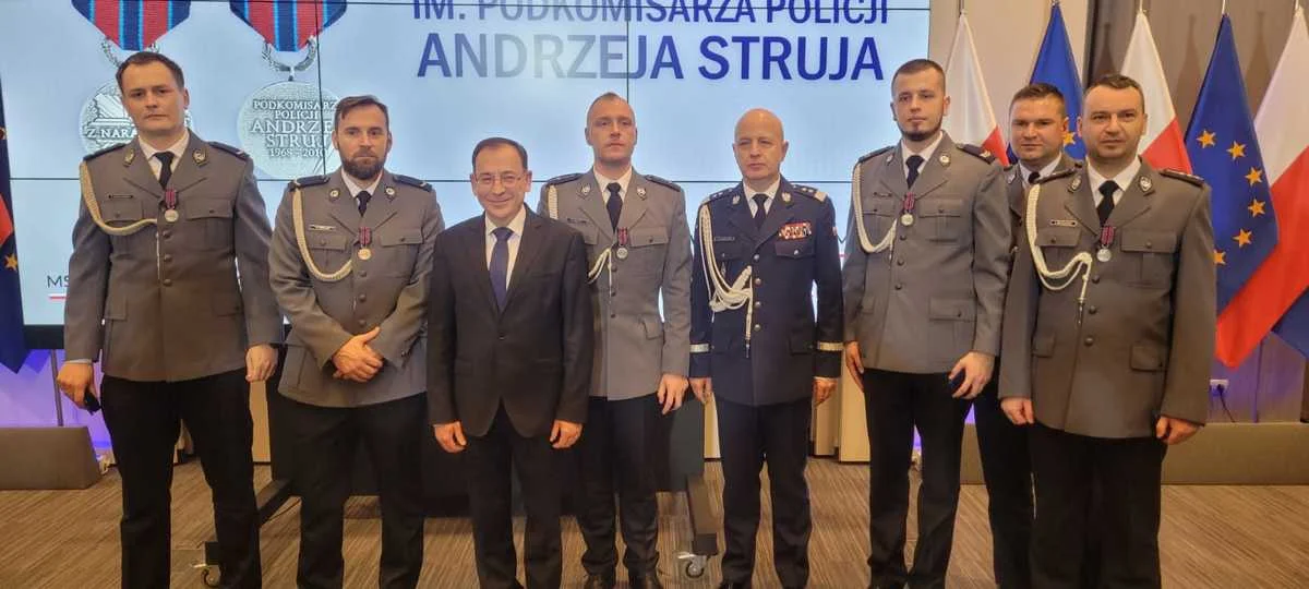 Katowiccy policjanci odznaczeni medalami im. podkomisarza Andrzeja Struja