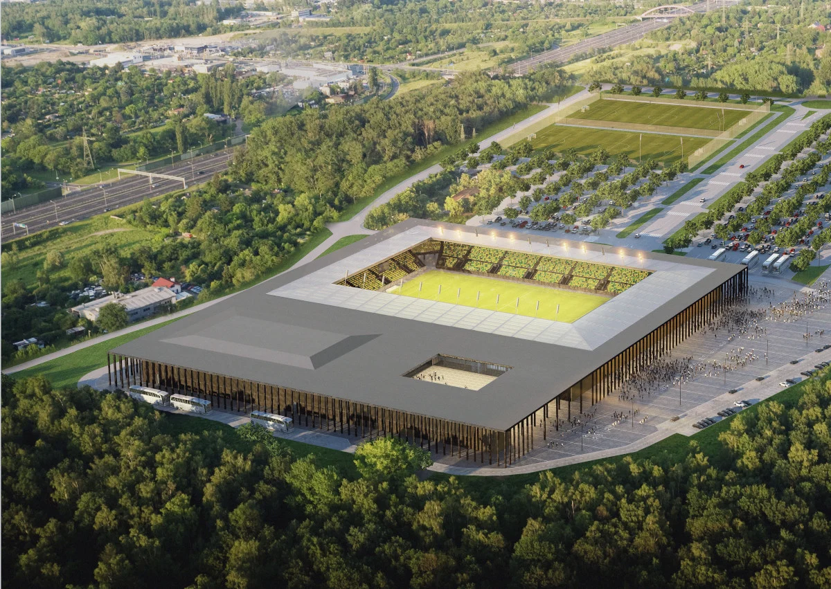 Nowy stadion w Katowicach zaczyna nabierać kształtów