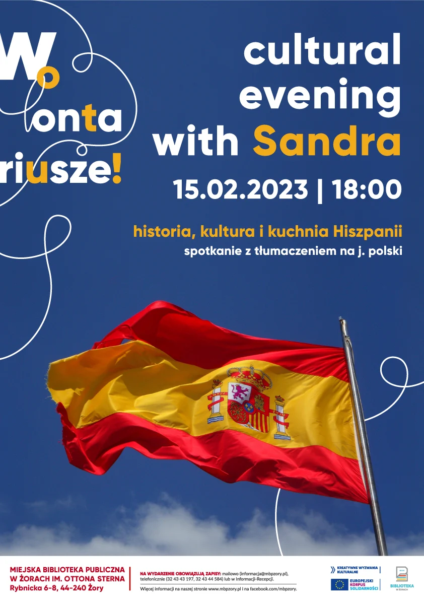 Spotkanie "Cultural evening with SANDRA" w żorskiej bibliotece