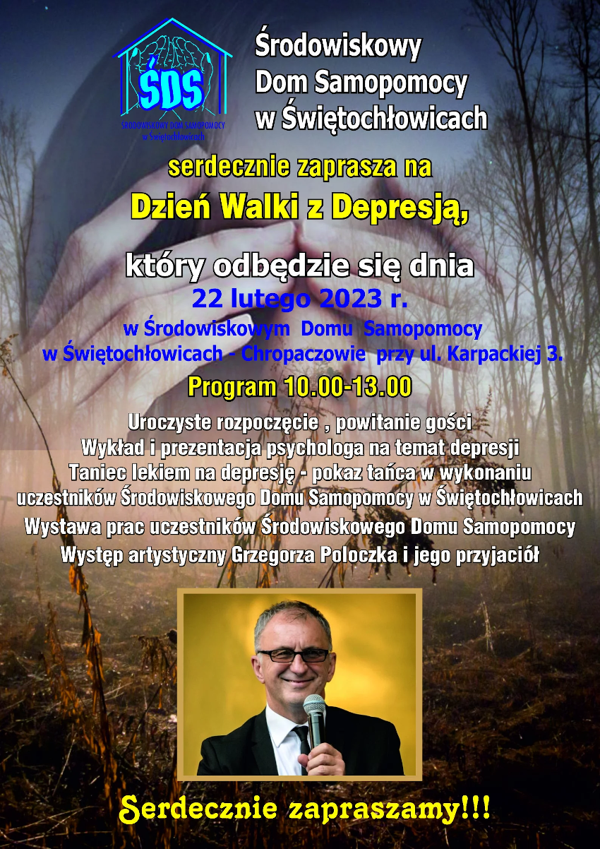 Środowiskowy Dom Samopomocy w Świętochłowicach zaprasza na Dzień Walki z Depresją