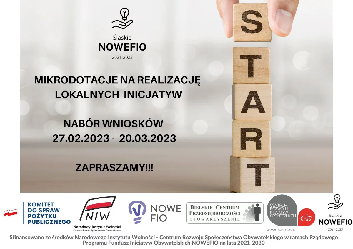 Weź udział w konkursie grantowym "Śląskie NOWEFIO 2021-2023"