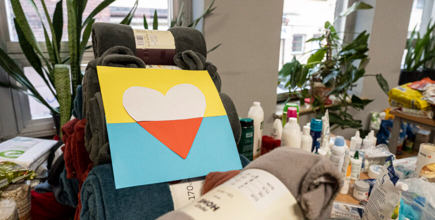 W Centrum Organizacji Pozarządowych trwa zbiórka darów dla Ukrainy