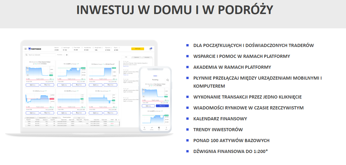 Recenzja platformy Fortissio. Czy broker jest odpowiedni dla początkujących inwestorów?