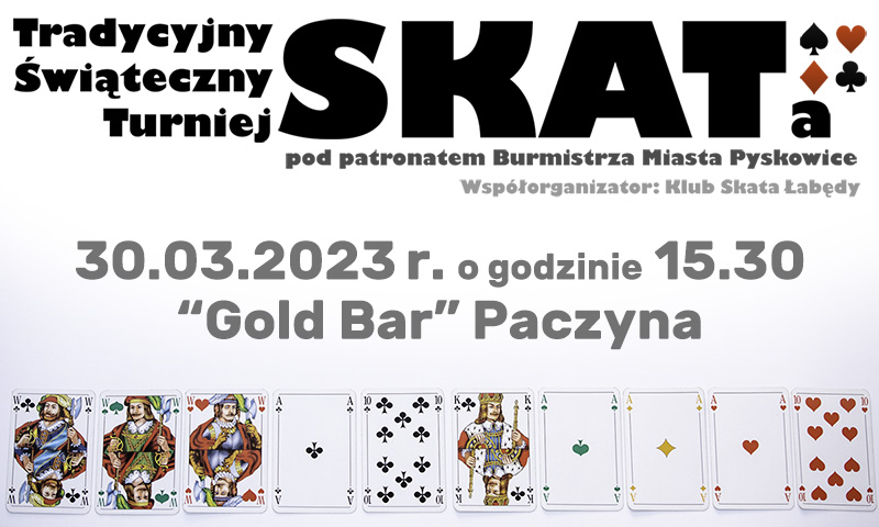 Świąteczny turniej skata pod patronatem burmistrza Pyskowic