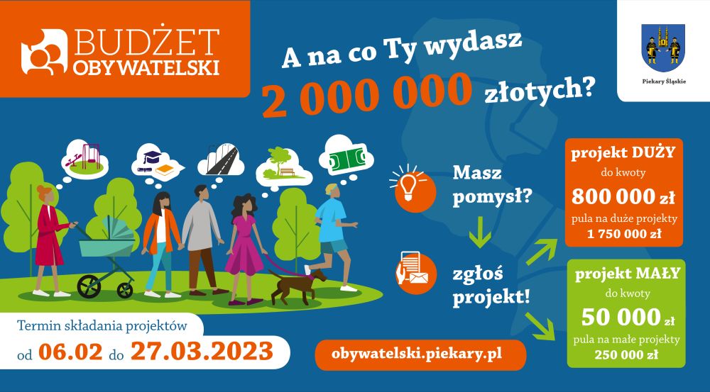 Piekary Śląskie: Czeka się na projekty w ramach Budżetu Obywatelskiego!