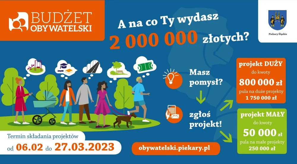 Piekary Śląskie: Czeka się na projekty w ramach Budżetu Obywatelskiego!