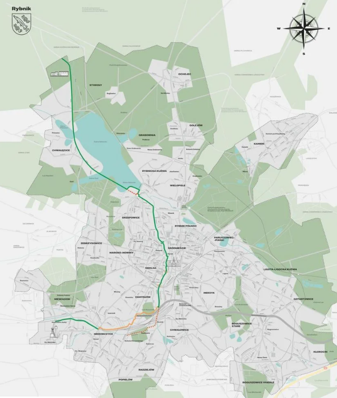 Rowerem do Przyjemnej. Trakt pieszo-rowerowy w Rybniku