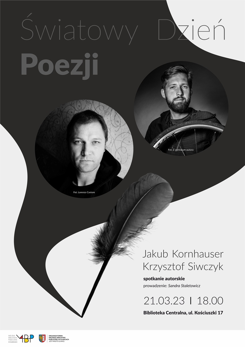Poeci o poezji. Spotkanie autorskie z Jakubem Kornhausem i Krzysztofem Siwczykiem