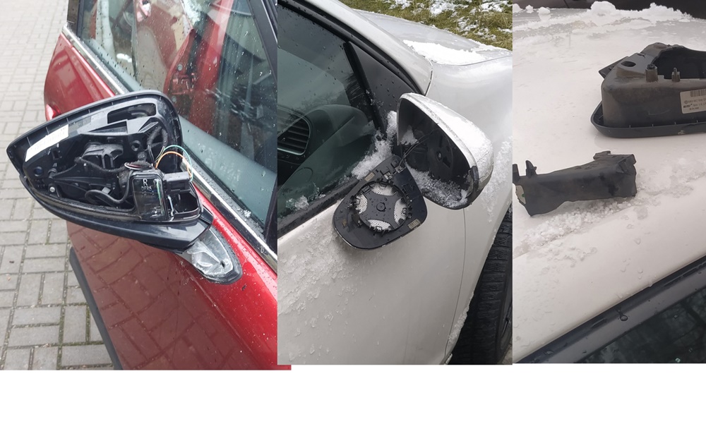 Kopał i urywał lusterka w Gliwicach. 27-latek usłyszał już zarzuty