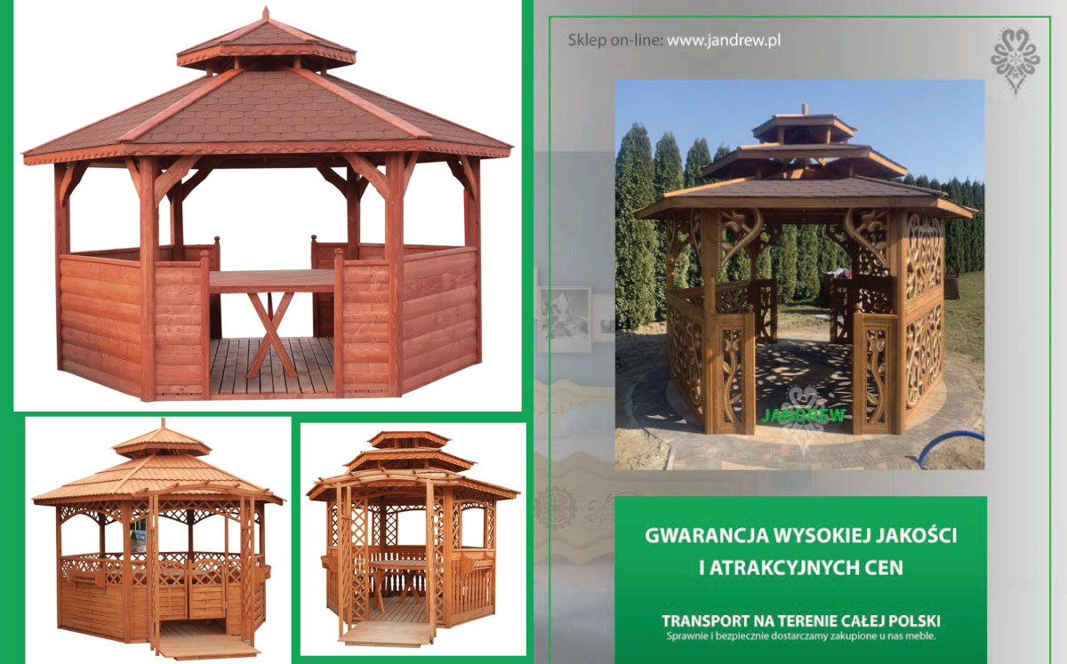 Altanki drewniane coraz bardziej modne w polskich ogrodach
