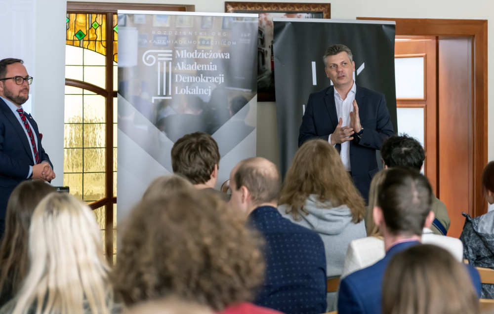 Prezydent Bytomia rozmawiał z młodzieżą o perspektywach rozwoju miasta