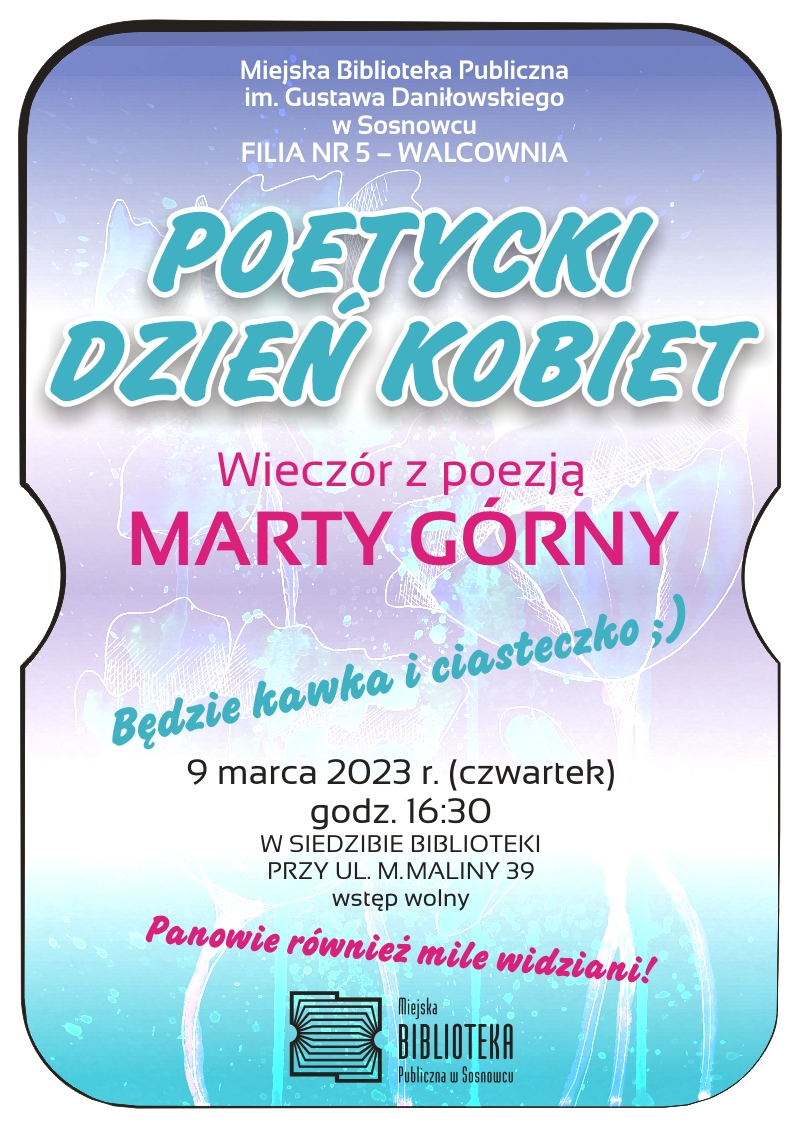 Poetycki Dzień Kobiet w Filii nr 5 MBP w Sosnowcu