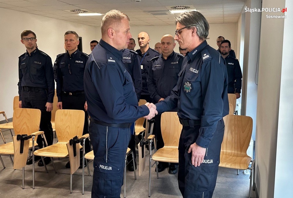 Nowi Komendanci w sosnowieckiej policji. Odbyło się uroczyste powitanie